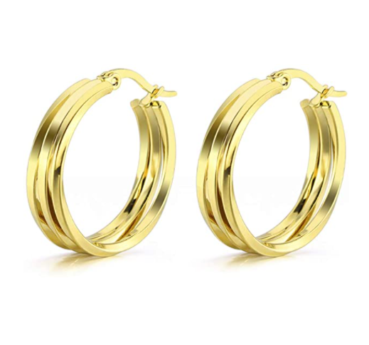 3 ring hoop online earrings