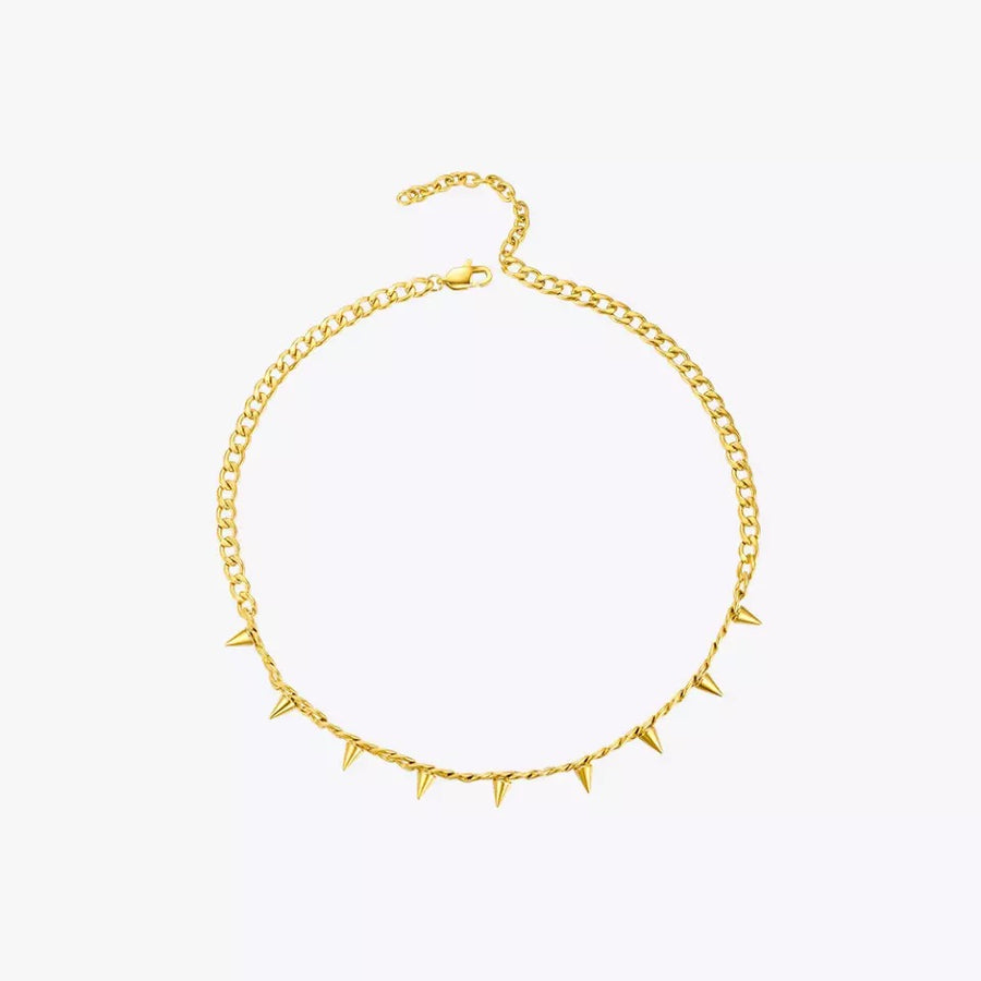 18k Gold Vermeil Women’s Spiked Necklace