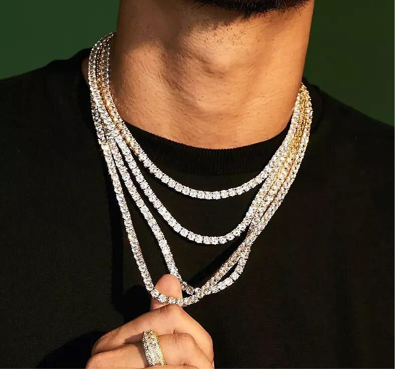 Iced Out Cubic Zirconia Tennis Bracelets and Necklaces