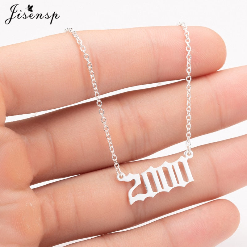 Personalize Necklace Special Date Year Number