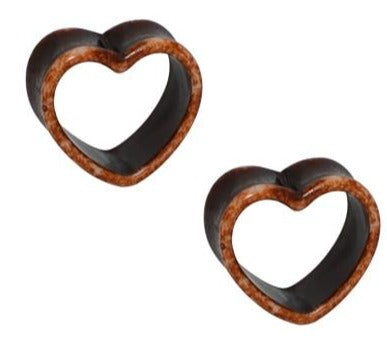 Heart Tunnel Ear Plug Ear Stretcher Collection 4mm - 25mm