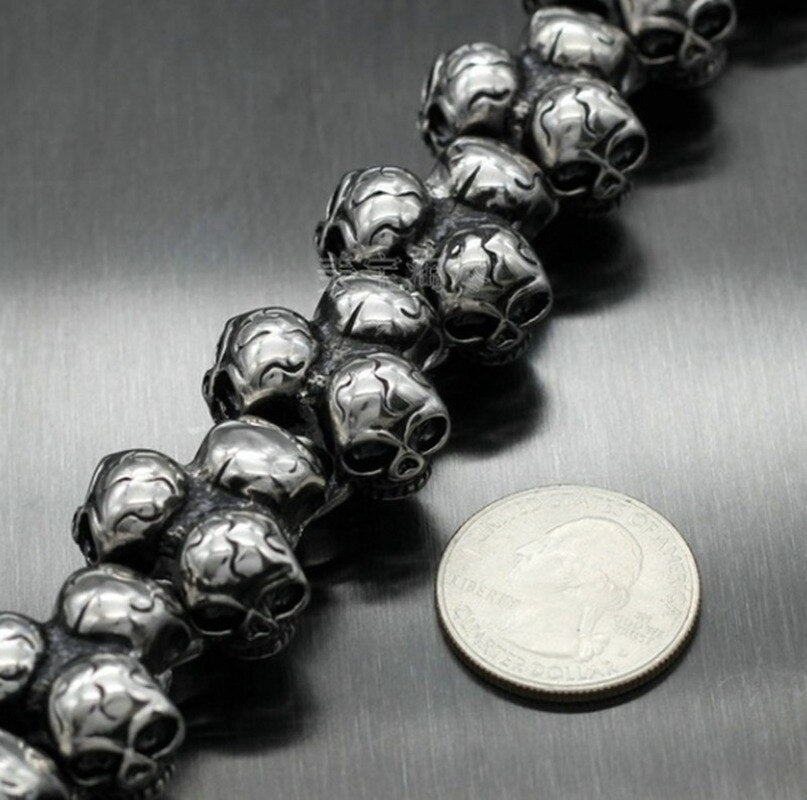Men's Mini Skull Head Bracelet