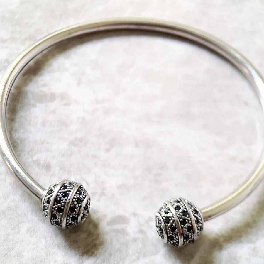 Sterling Silver Open Torque Bangle