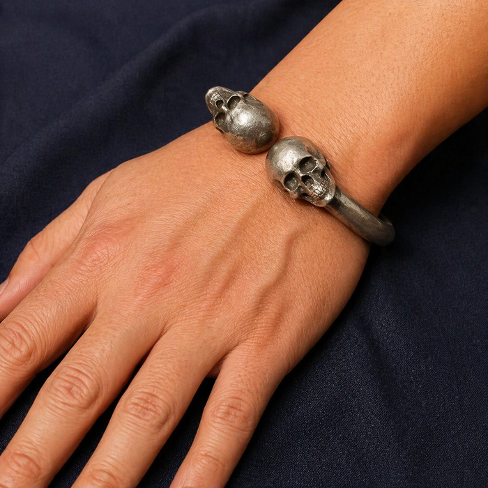 Reaper Skull Bone Bracelet - Men's Gothic Bracelet
