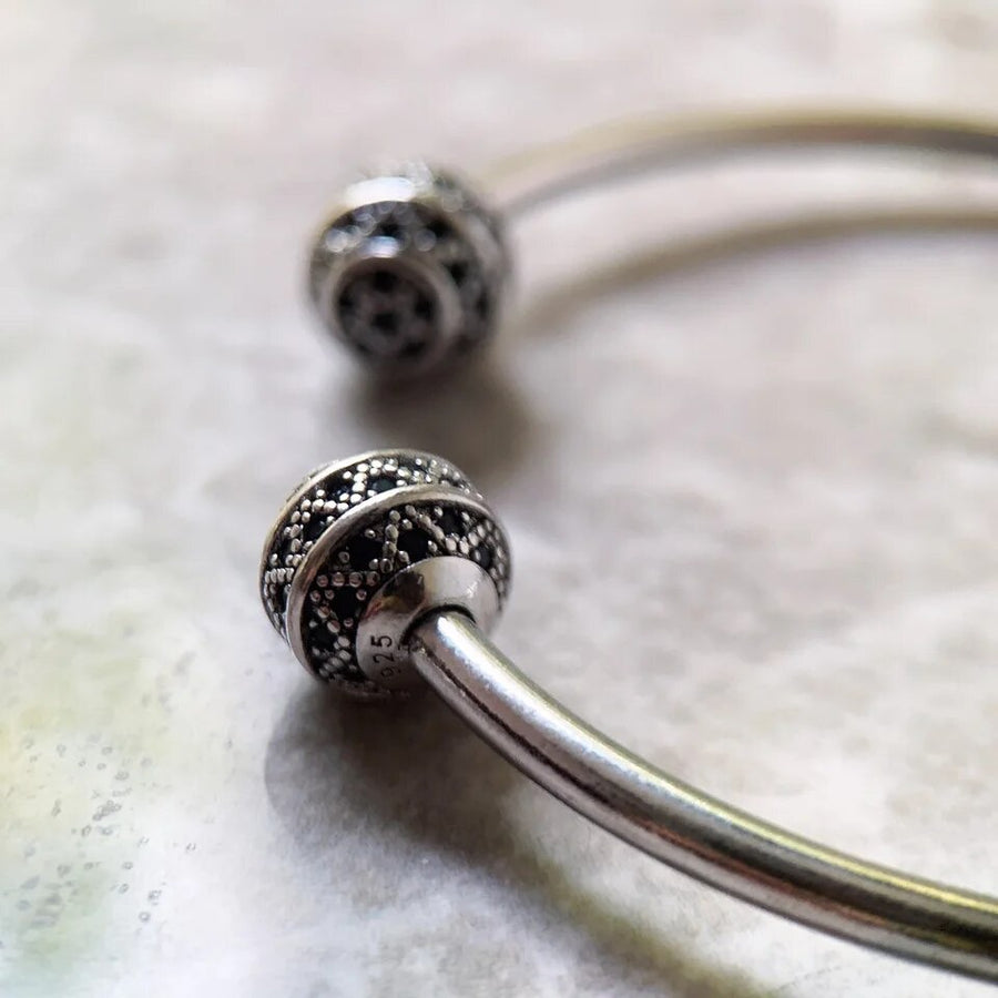 Sterling Silver Open Torque Bangle