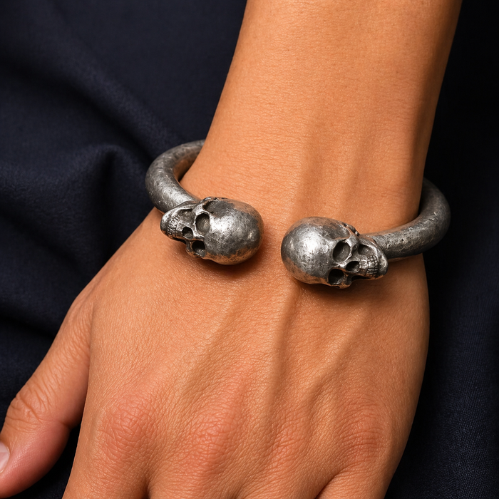 Reaper Skull Bone Bracelet - Men's Gothic Bracelet