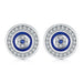 925 Sterling Silver Blue Evil Eye Stud Earrings