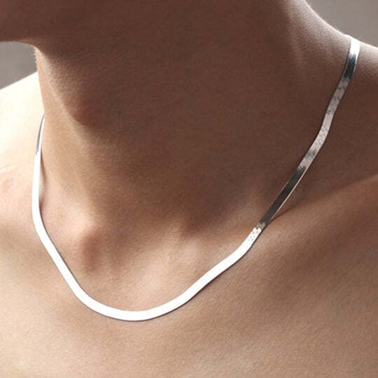 925 Silver Snake Chain Necklace