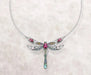 Women's Sterling Silver Dragonfly Necklace