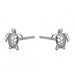 925 Sterling Silver Mini Turtle Stud Earrings