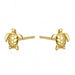 925 Sterling Silver Mini Turtle Stud Earrings