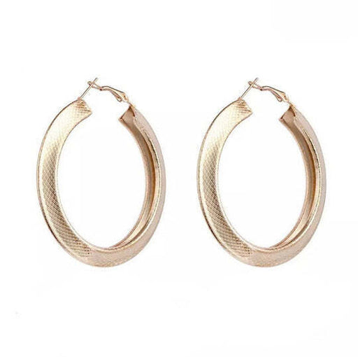 Snake Pattern Hoop Earrings