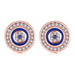 925 Sterling Silver Blue Evil Eye Stud Earrings