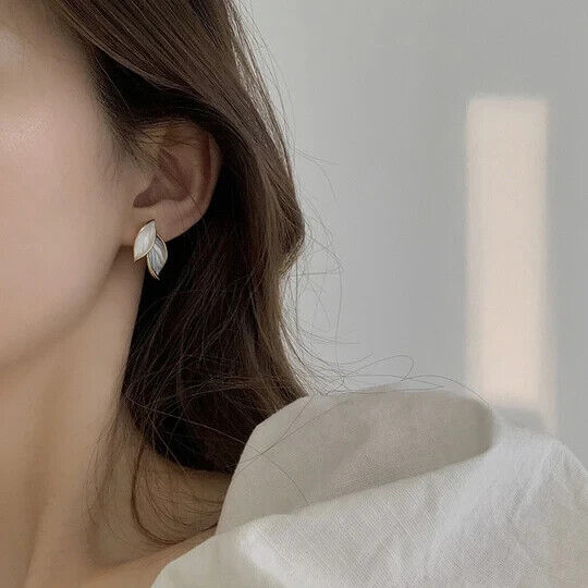 Women's Plant Leaf Petal Stud Earrings