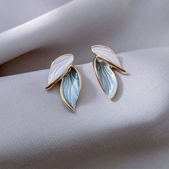 Women's Plant Leaf Petal Stud Earrings