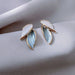 Women's Plant Leaf Petal Stud Earrings