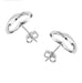 925 Sterling Silver Hollow Cut Out Small Open LOVE HEART Stud Earrings