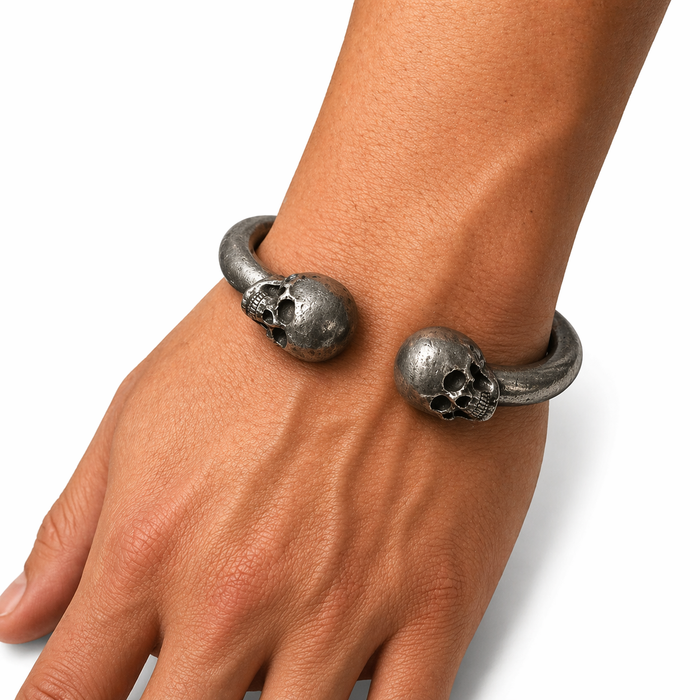 Reaper Skull Bone Bracelet - Men's Gothic Bracelet