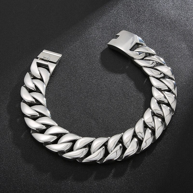 316 Stainless Steel 20mm - 30mm Men's Cuban Chunky Necklace