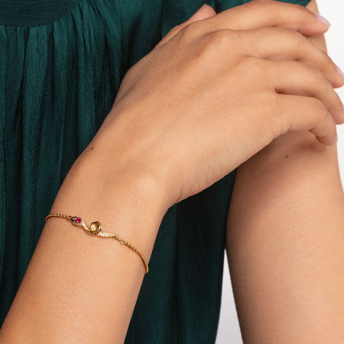 Sterling Silver Women's Snake Bracelet