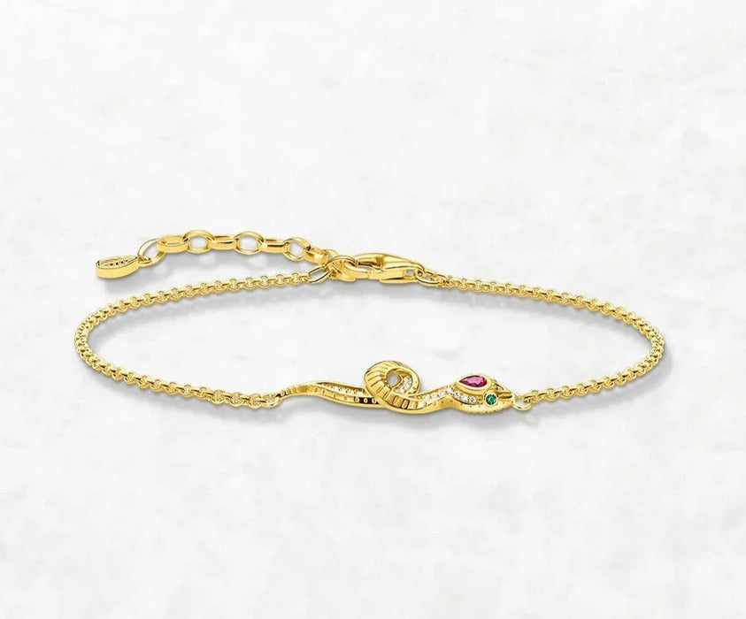 Sterling Silver Women's Snake Bracelet