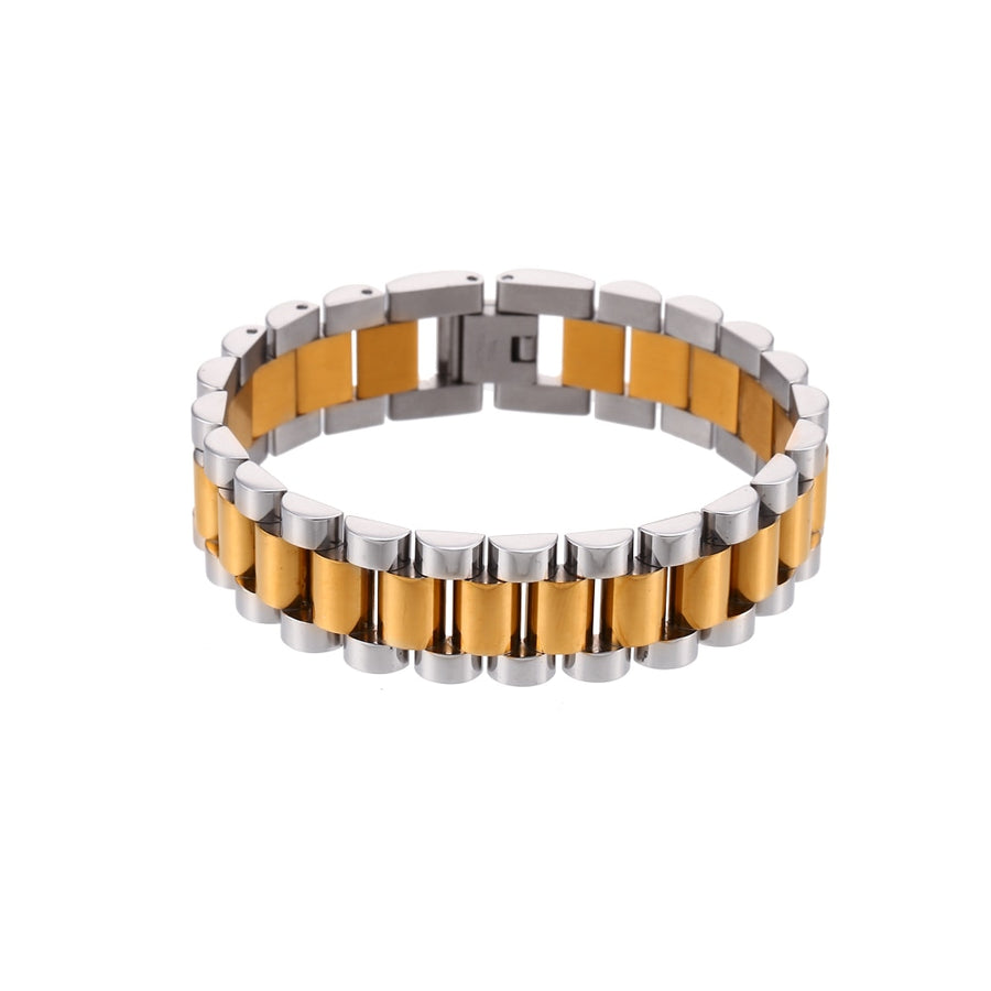 Stainless Steel Signature Watch Link Bracelet