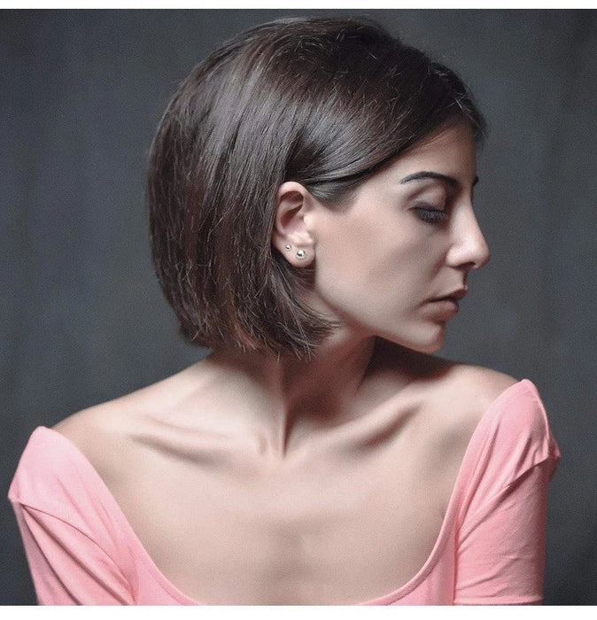 Hypoallergenic Ball Stud Earrings - Silver, Gold & Rose Gold