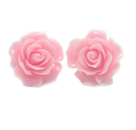 10mm Vintage Rose Stud Earrings