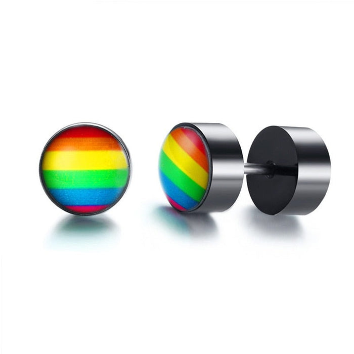 LGBTQ Pride Rainbow Stud Earring Collection