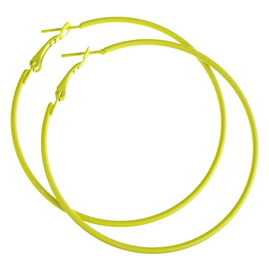 Neon Hoop Earrings (50mm)