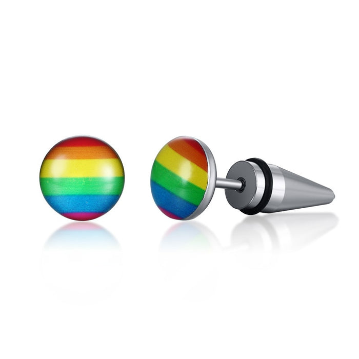 LGBTQ Pride Rainbow Stud Earring Collection