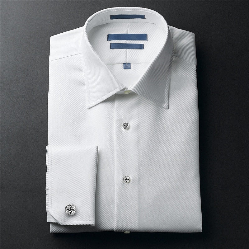 Men's Silver Knot Cufflink & Shirt Stud Buttons