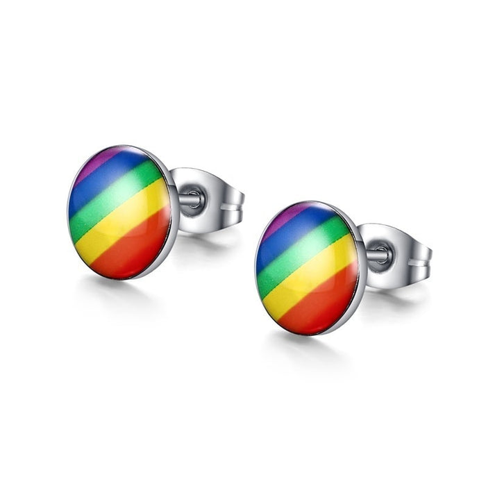 LGBTQ Pride Rainbow Stud Earring Collection