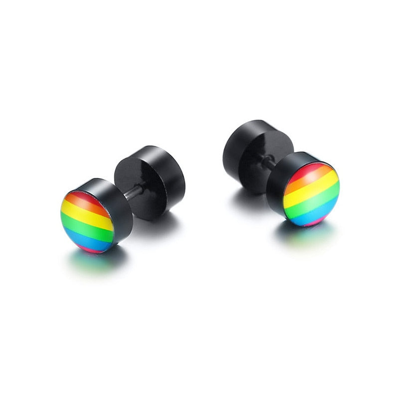 LGBTQ Pride Rainbow Stud Earring Collection
