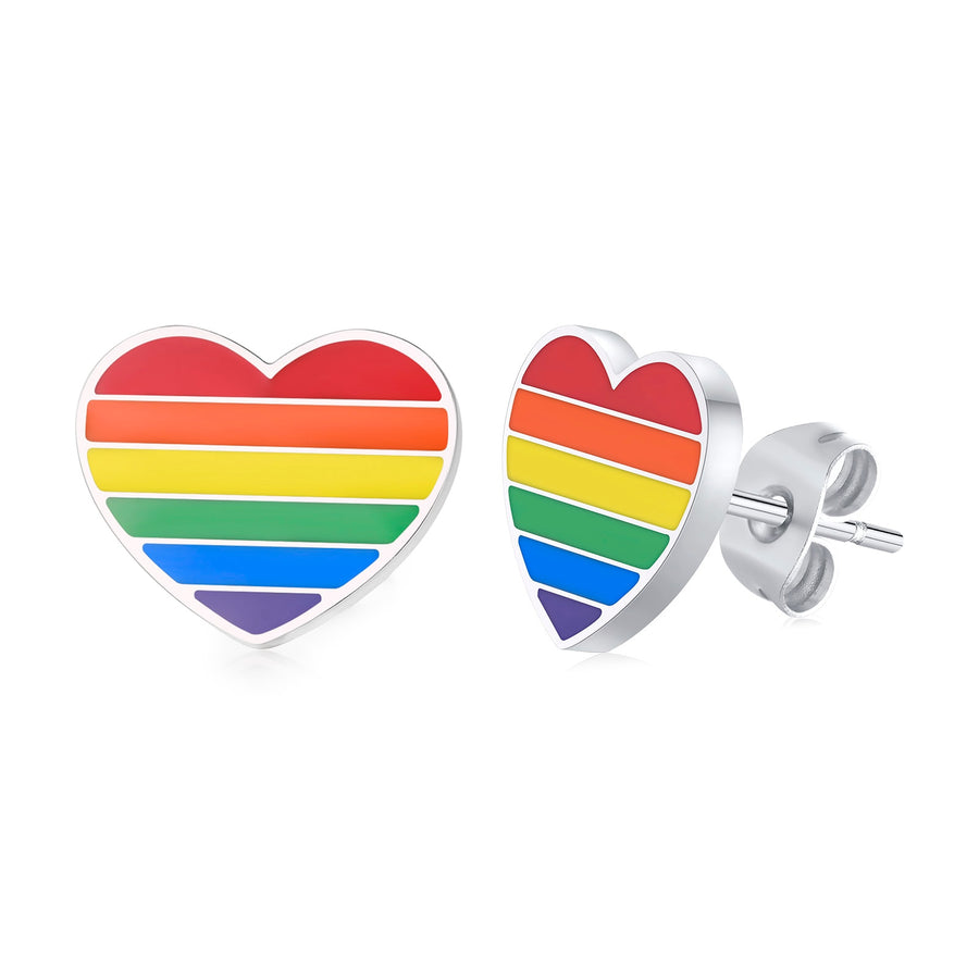 LGBTQ Pride Rainbow Stud Earring Collection