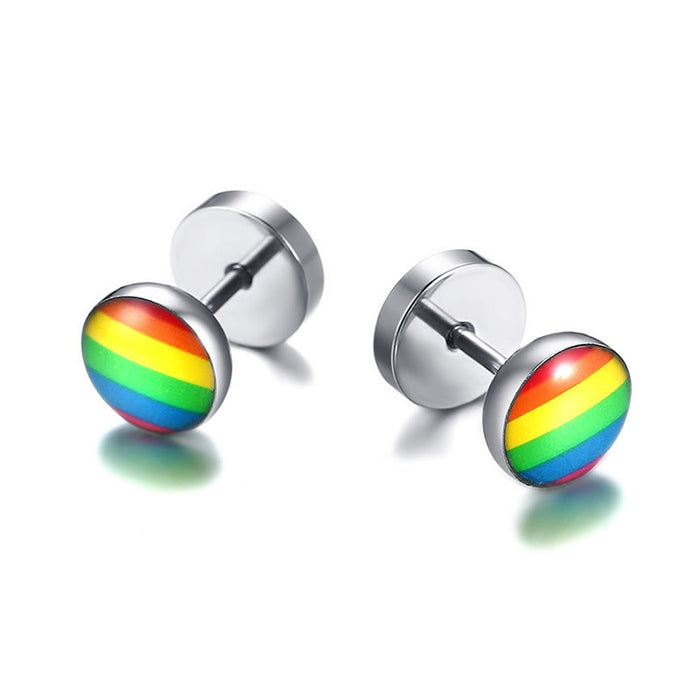 LGBTQ Pride Rainbow Stud Earring Collection