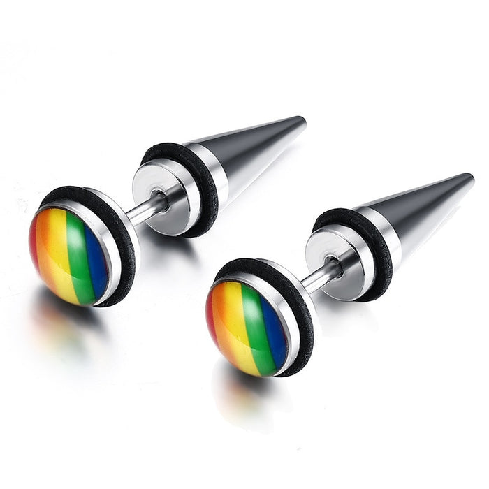 LGBTQ Pride Rainbow Stud Earring Collection