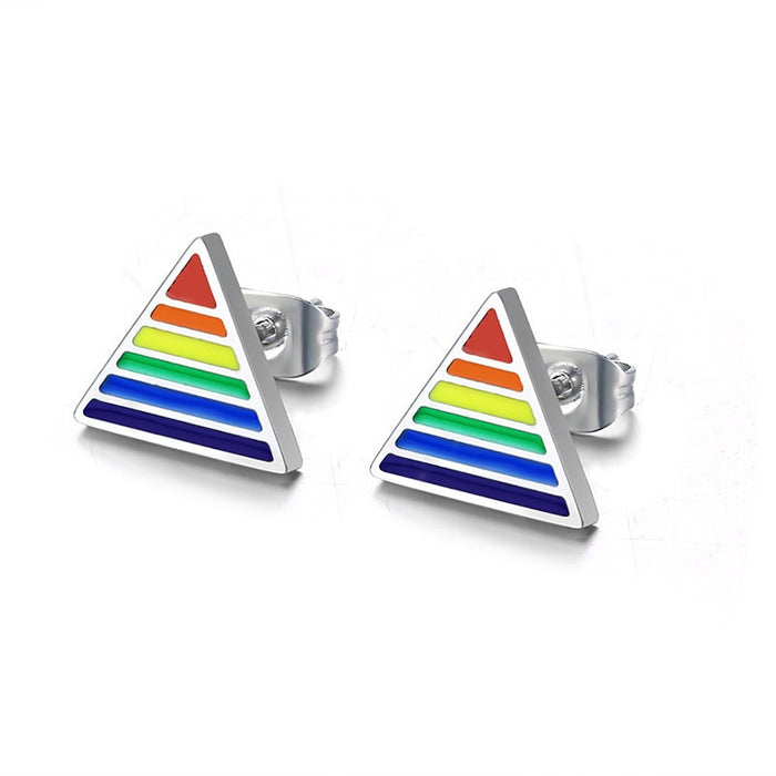 LGBTQ Pride Rainbow Stud Earring Collection