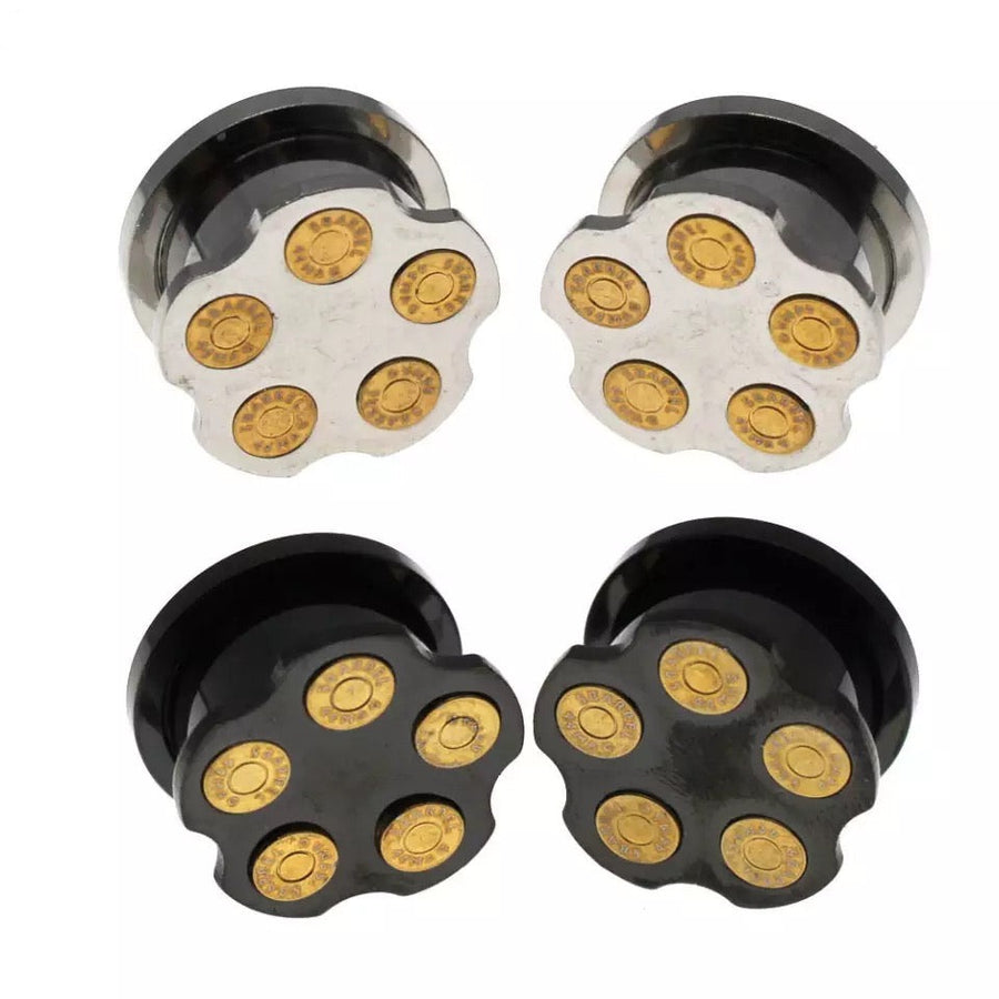 Five-Round Revolver Ear Plugs | 6mm - 16mm - Pair