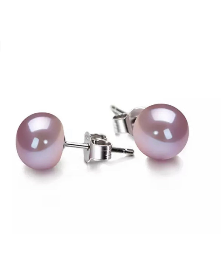 Sterling Silver Freshwater Pearl Stud earrings