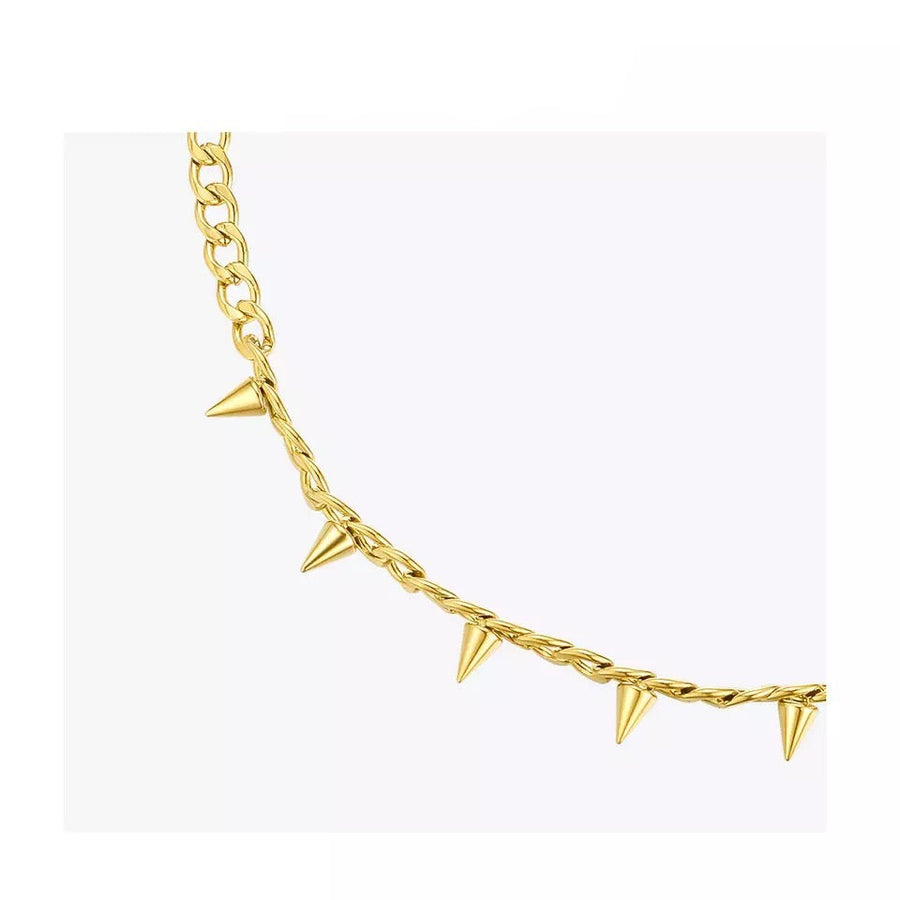 18k Gold Vermeil Women’s Spiked Necklace