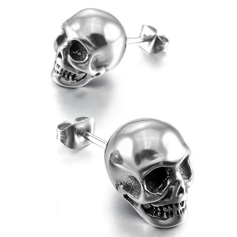 Skull Head Stud Earrings