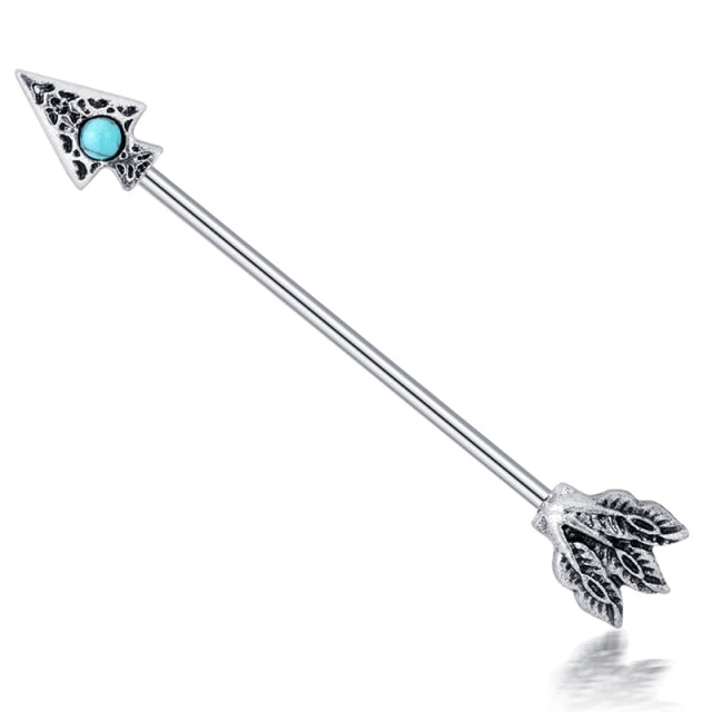 Surgical Steell Industrial Arrow Barbell Piercing Collection