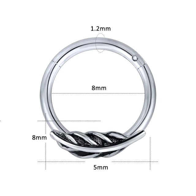 Surgical Steel Crystal Nose Ring Collection