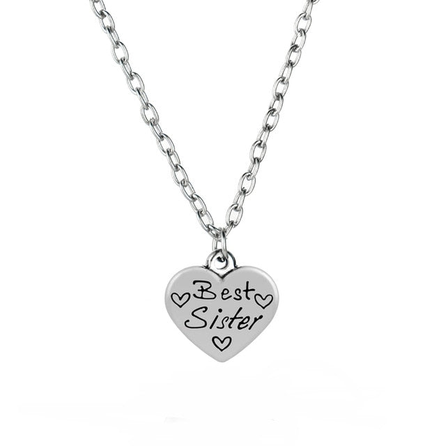 Novelty Child’s Writing Family Heart Necklace