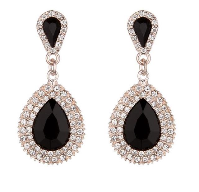 Queens Design Sapphire Crystal Drop Earring Collection
