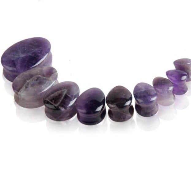 Teardrop Oval Natural Energy Stone Ear Plug Collection 5mm - 25mm