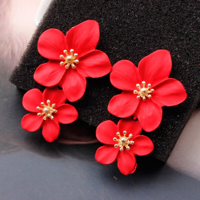 Floral Flower Drop Earrings Summer Collection
