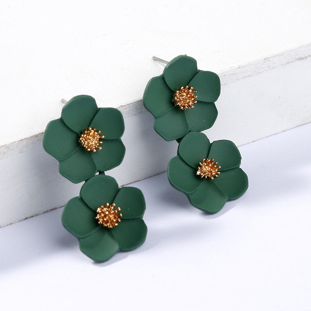 Floral Flower Drop Earrings Summer Collection