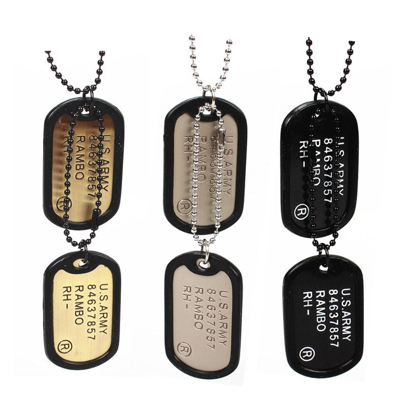 Double Dog Tag Necklace